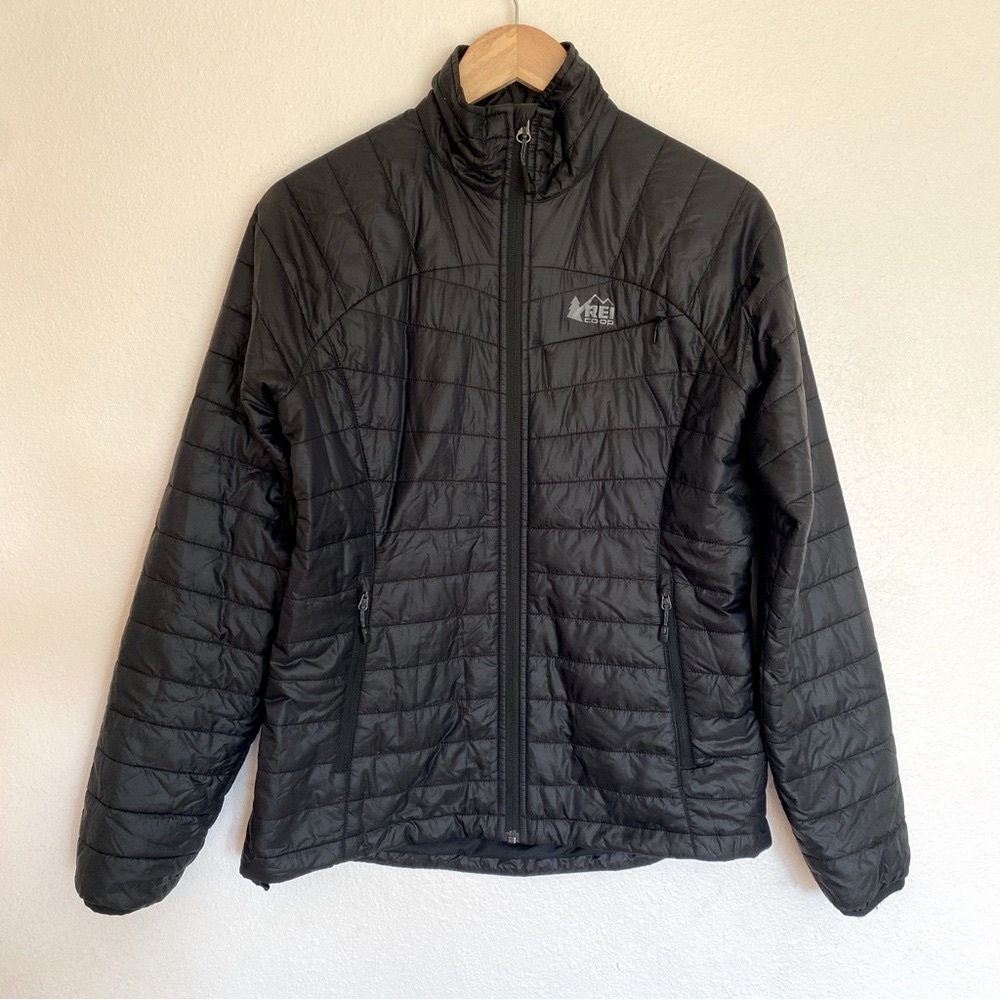 REI Black Quilted Jacket